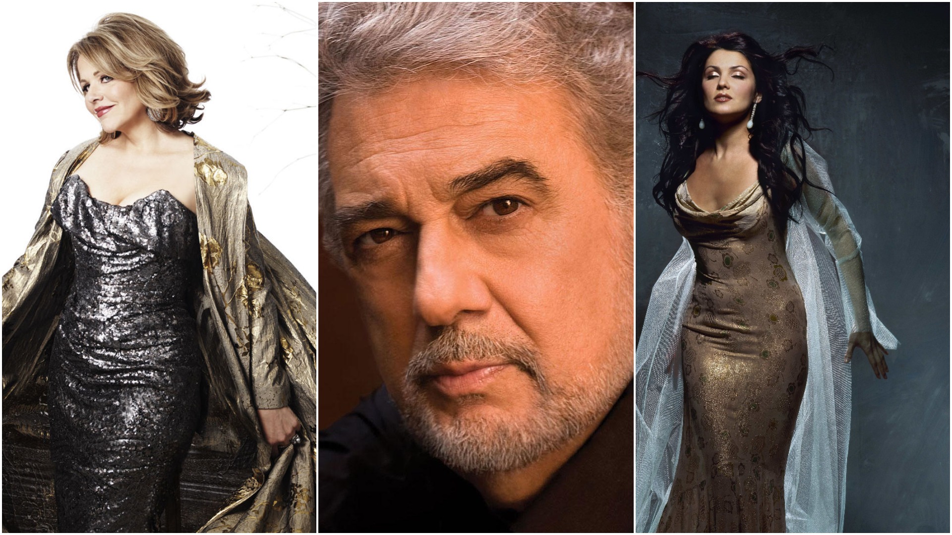 Placido Domingo, Renee Fleming, Anna Netrebko